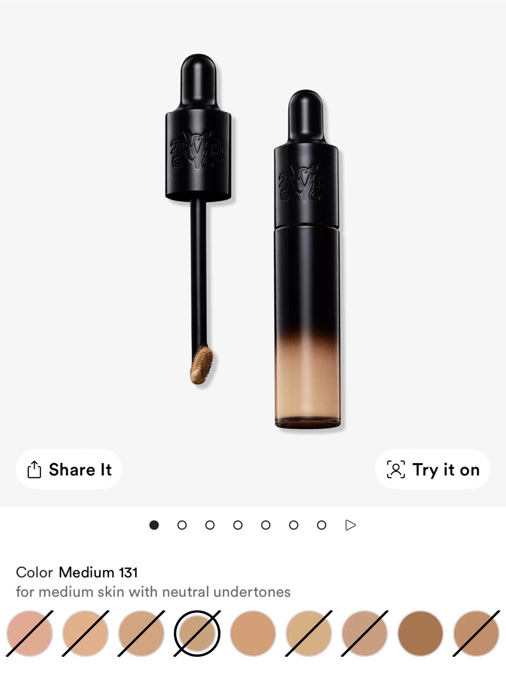Kat Von D Liquid Concealer — Medium 131 Warm Beige